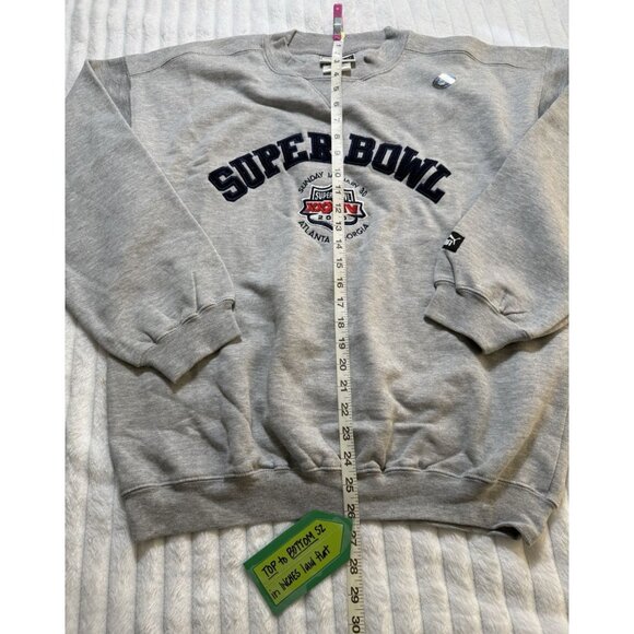 Vintage 2000 Super Bowl XXXIV Gray Sweatshirt Medium NWT - Picture 8 of 14